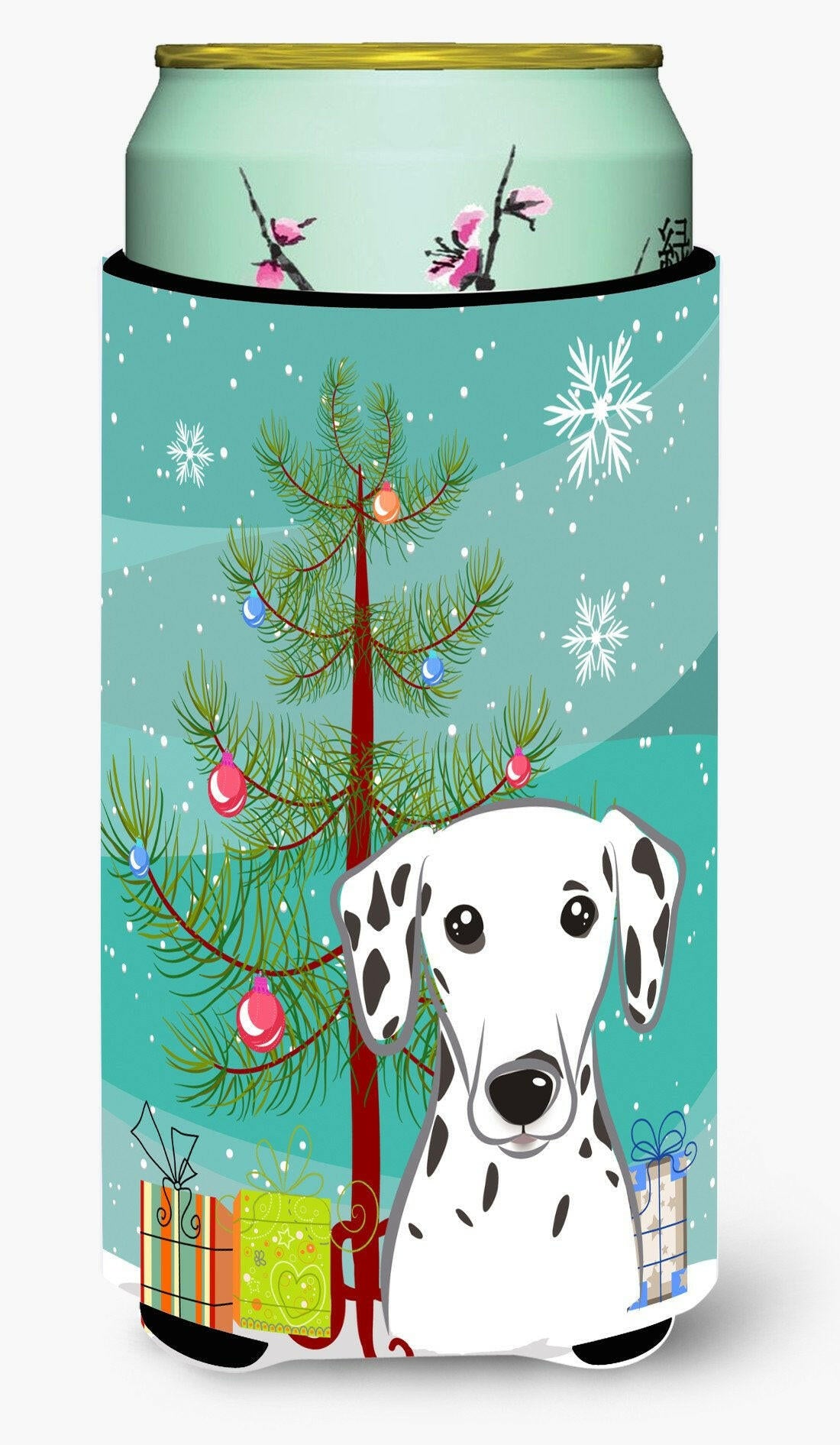 Christmas Tree and Dalmatian Tall Boy Beverage Insulator Hugger BB1582TBC by Caroline's Treasures