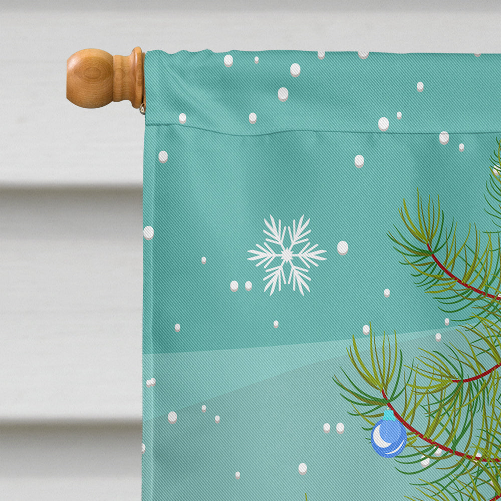 Christmas Tree and Cocker Spaniel Flag Canvas House Size BB1588CHF  the-store.com.