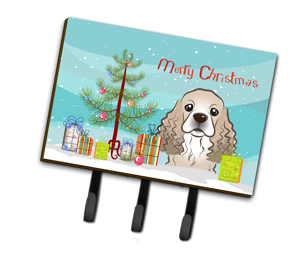 Christmas Tree and Cocker Spaniel Leash or Key Holder BB1588TH68  the-store.com.