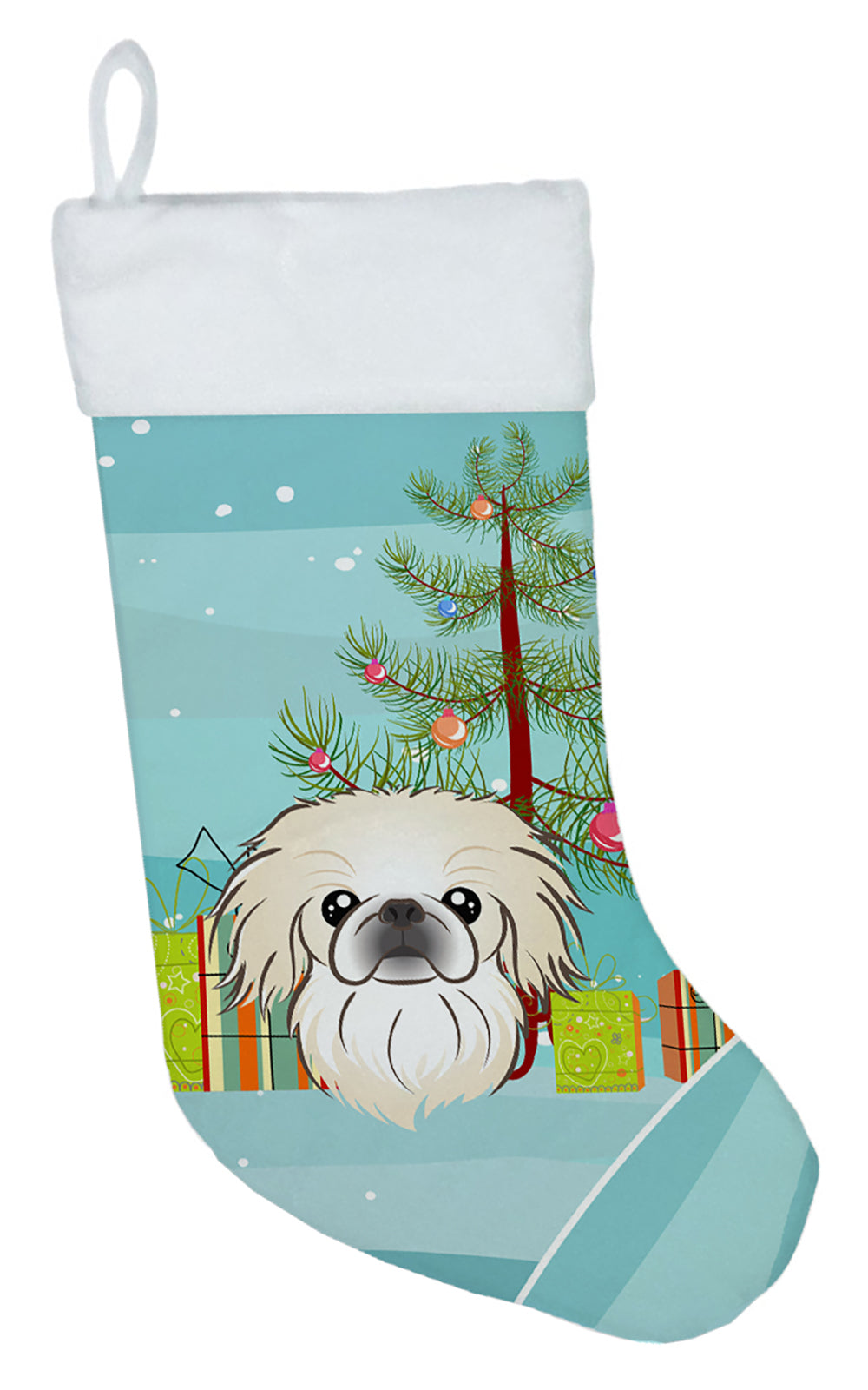 Christmas Tree and Pekingese Christmas Stocking BB1593CS  the-store.com.