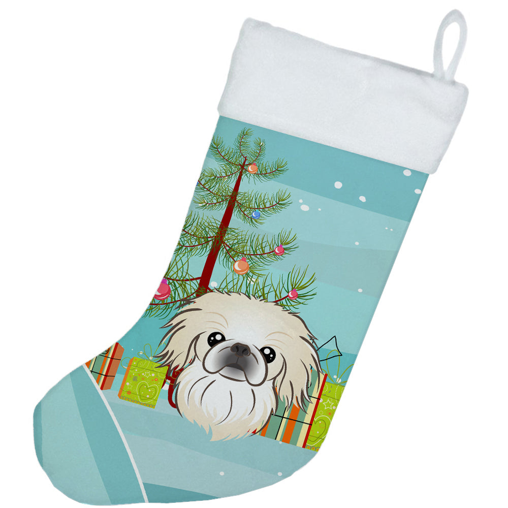 Christmas Tree and Pekingese Christmas Stocking BB1593CS  the-store.com.