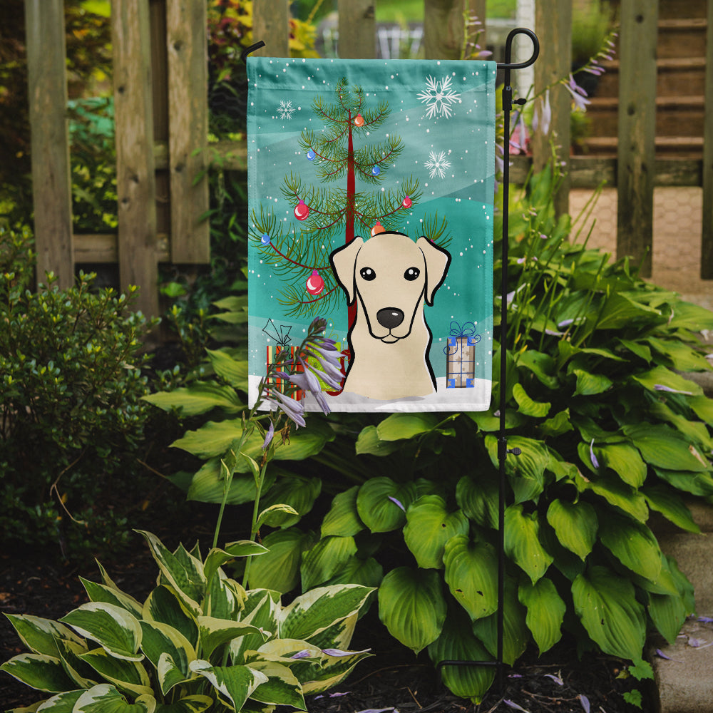 Christmas Tree and Yellow Labrador Flag Garden Size BB1594GF.