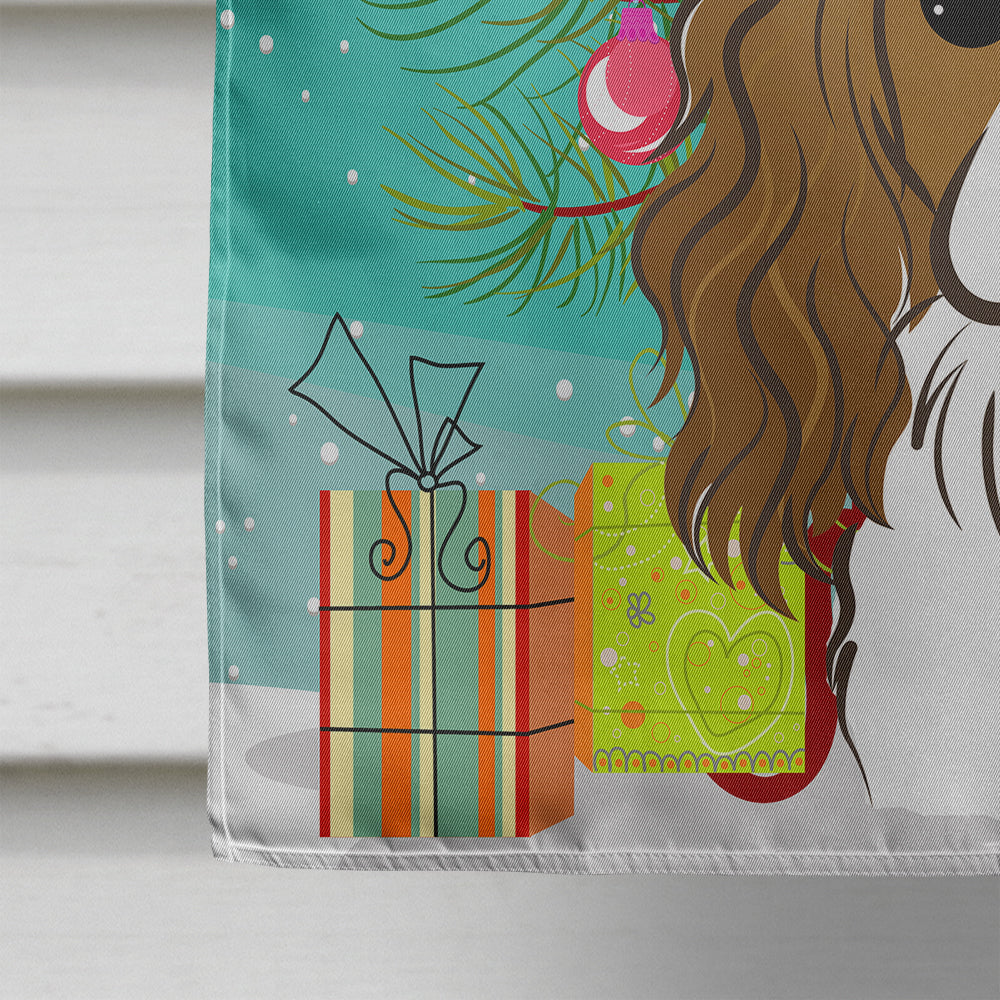 Christmas Tree and Cavalier Spaniel Flag Canvas House Size BB1596CHF  the-store.com.