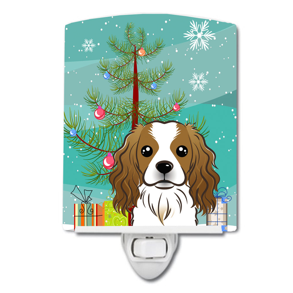 Christmas Tree and Cavalier Spaniel Ceramic Night Light BB1596CNL - the-store.com