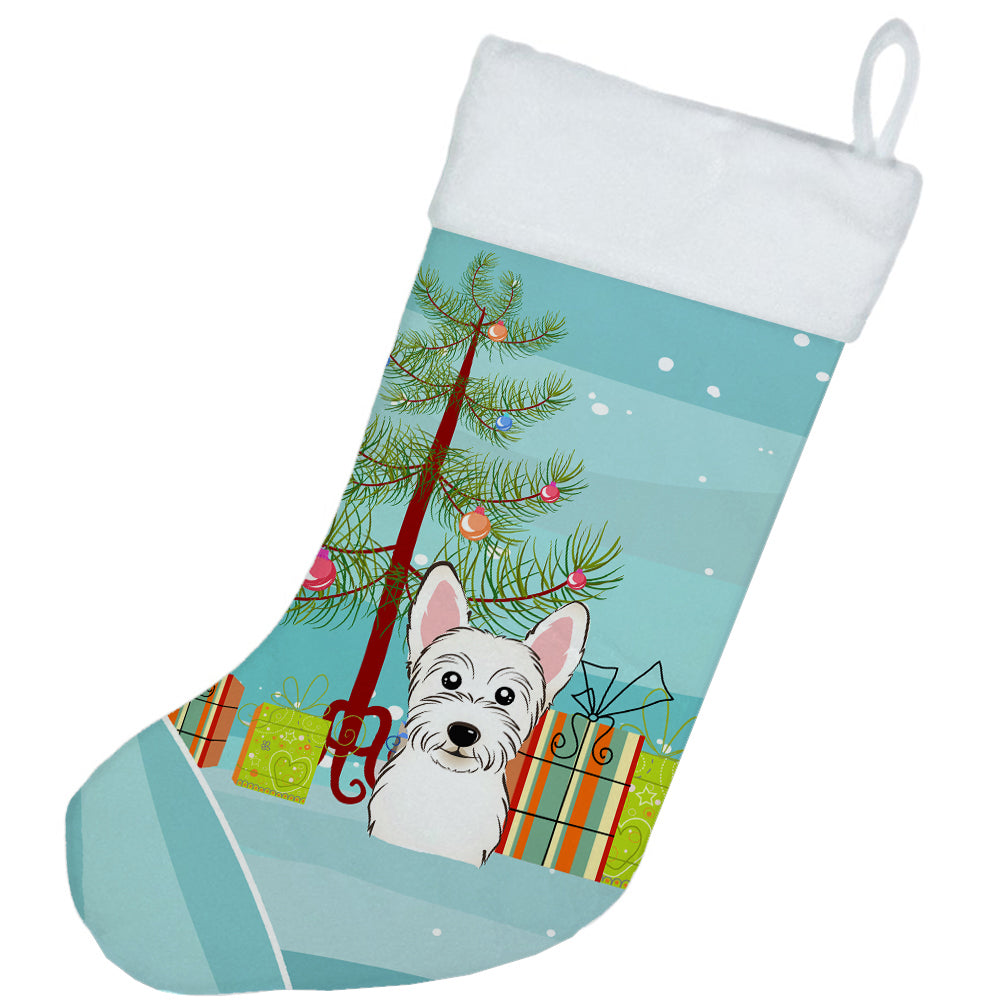 Christmas Tree and Westie Christmas Stocking BB1598CS  the-store.com.