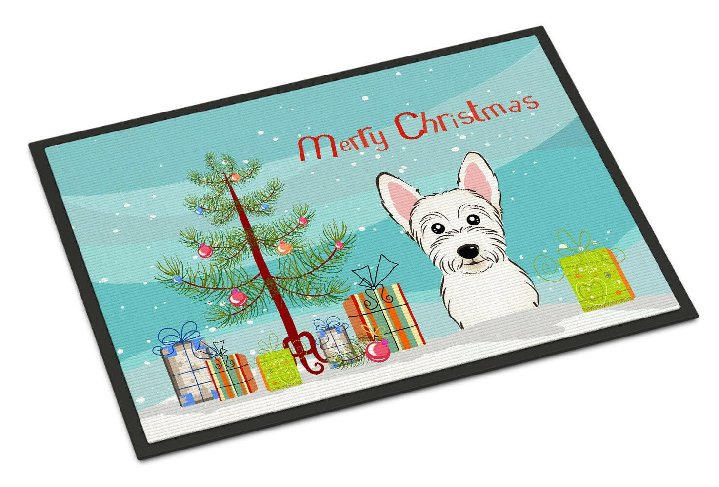 Christmas Tree and Westie Indoor or Outdoor Mat 24x36 BB1598JMAT - the-store.com