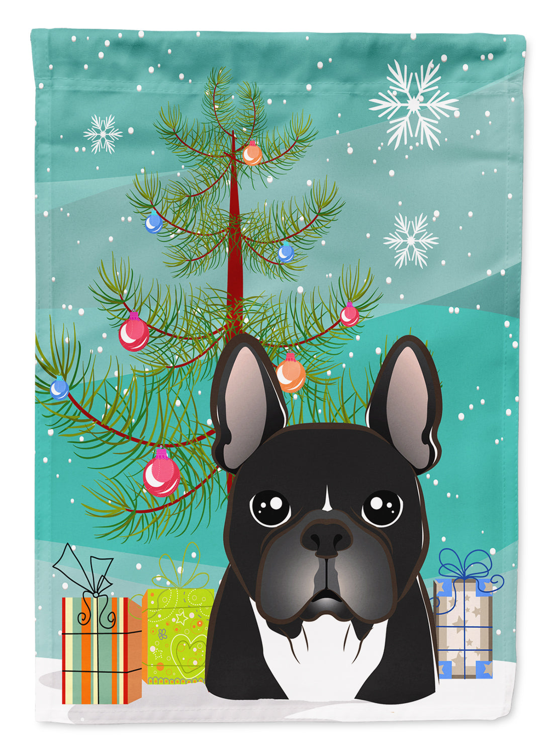 Christmas Tree and French Bulldog Flag Garden Size BB1599GF.