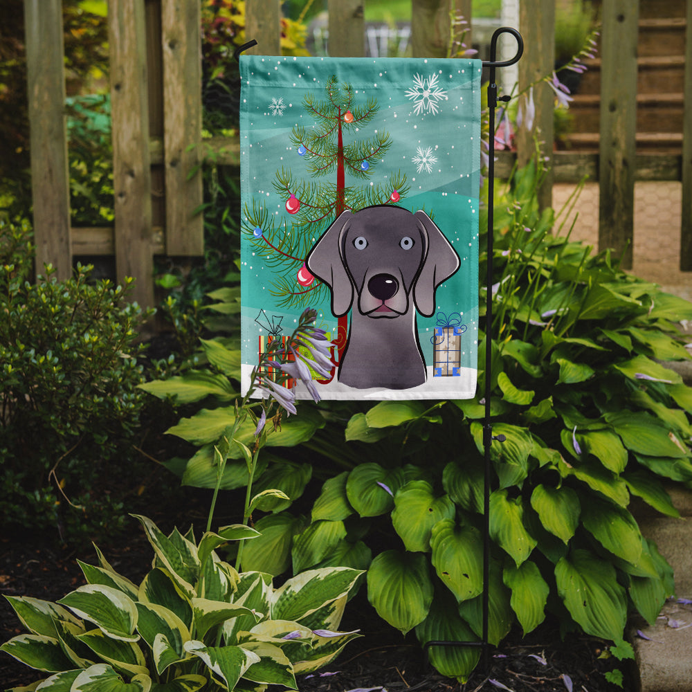 Christmas Tree and Weimaraner Flag Garden Size BB1603GF.