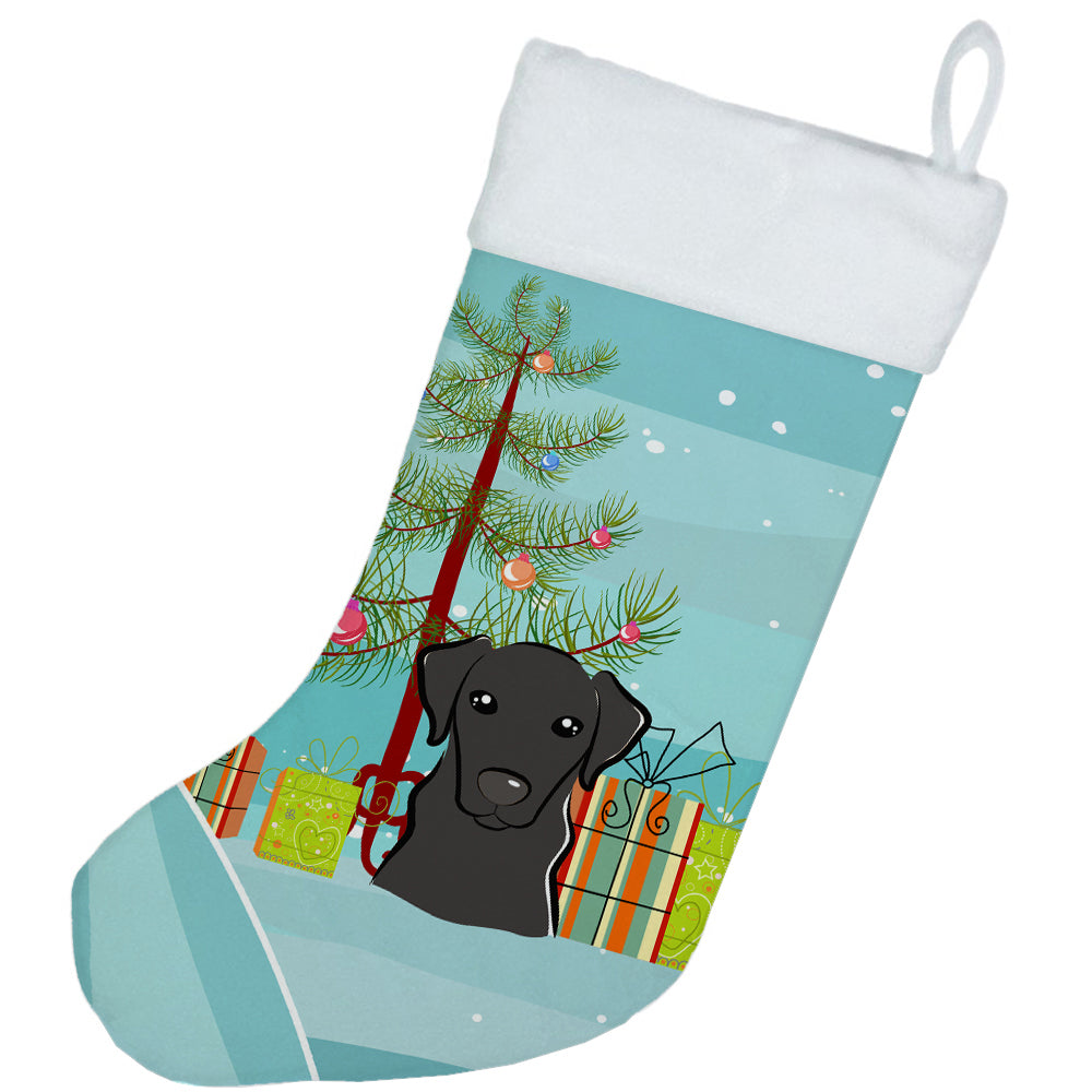 Christmas Tree and Black Labrador Christmas Stocking BB1607CS  the-store.com.