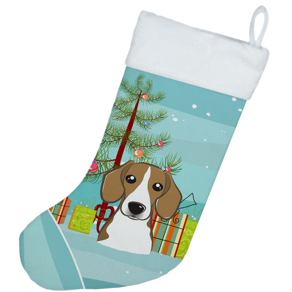 Christmas Tree and Beagle Christmas Stocking BB1611CS  the-store.com.