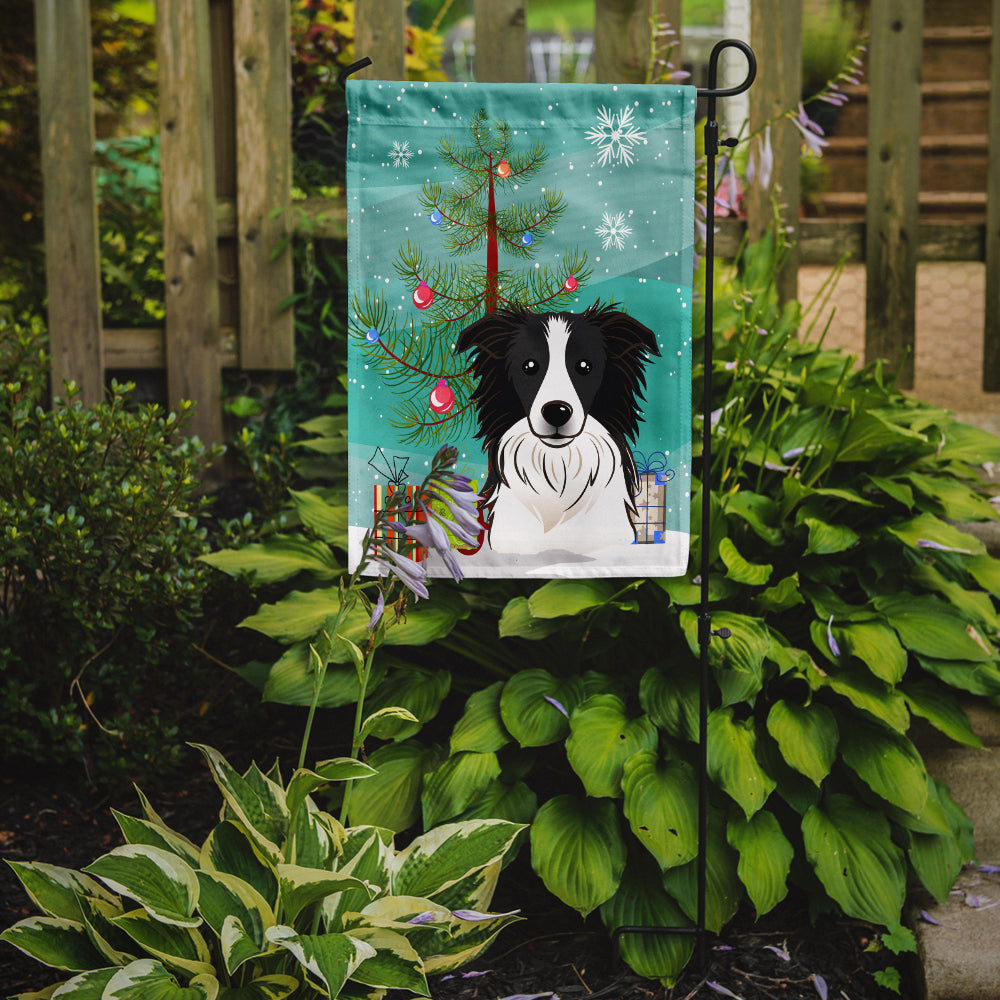 Christmas Tree and Border Collie Flag Garden Size BB1613GF.