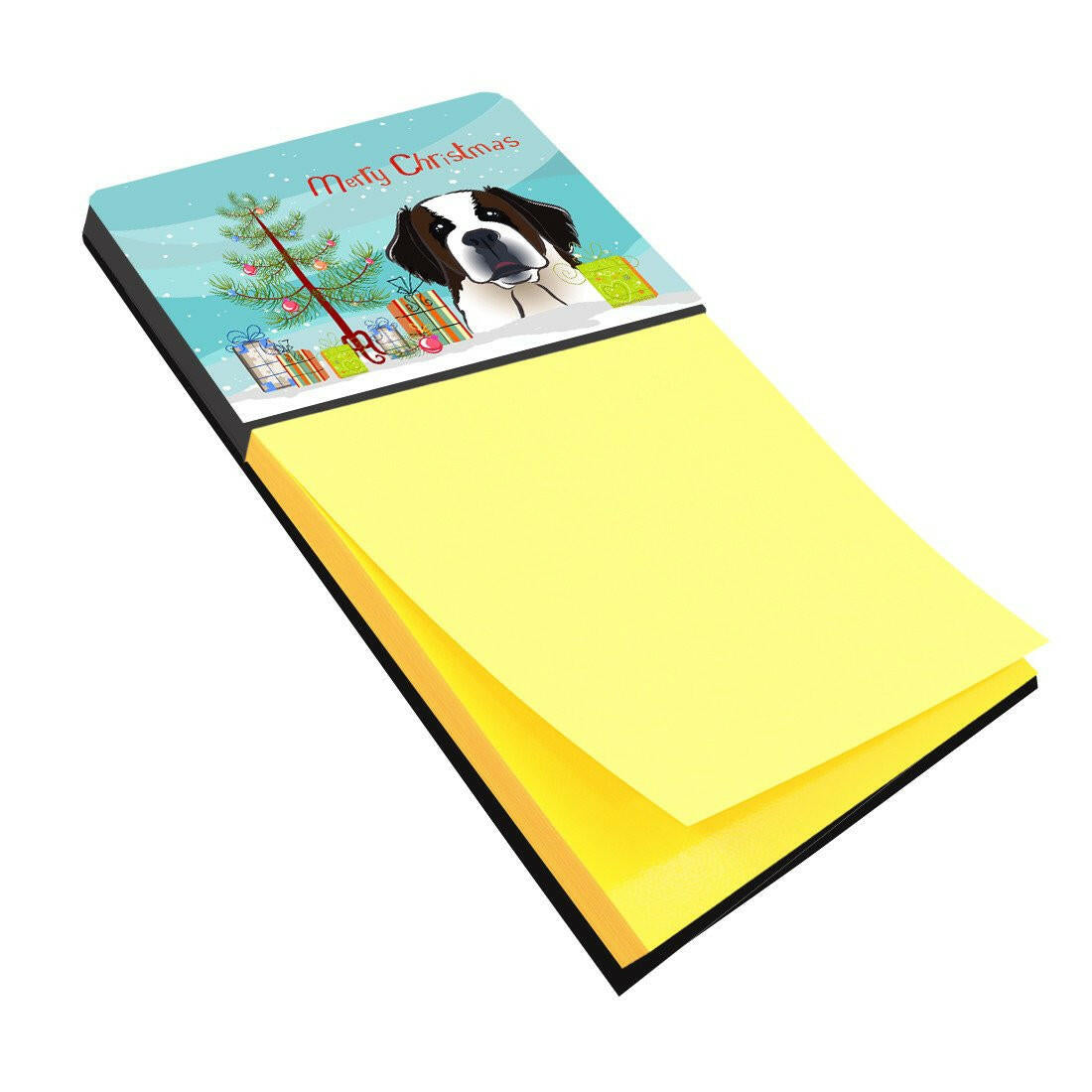 Christmas Tree and Saint Bernard Sticky Note Holder BB1618SN by Caroline's Treasures