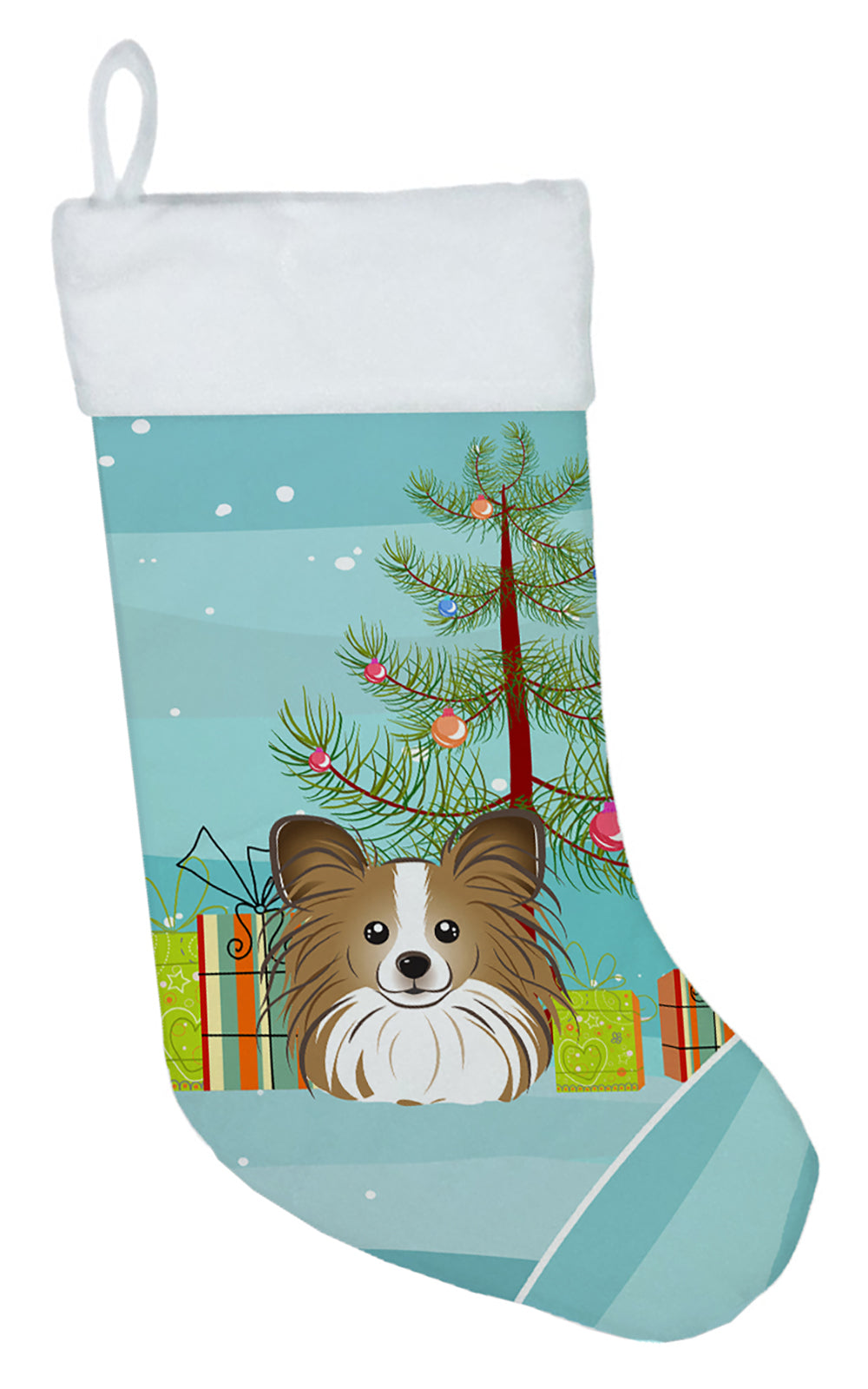 Christmas Tree and Papillon Christmas Stocking BB1620CS  the-store.com.