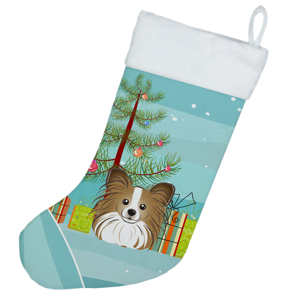 Christmas Tree and Papillon Christmas Stocking BB1620CS  the-store.com.