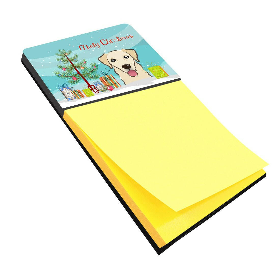 Christmas Tree and Golden Retriever Sticky Note Holder BB1624SN by Caroline&#39;s Treasures