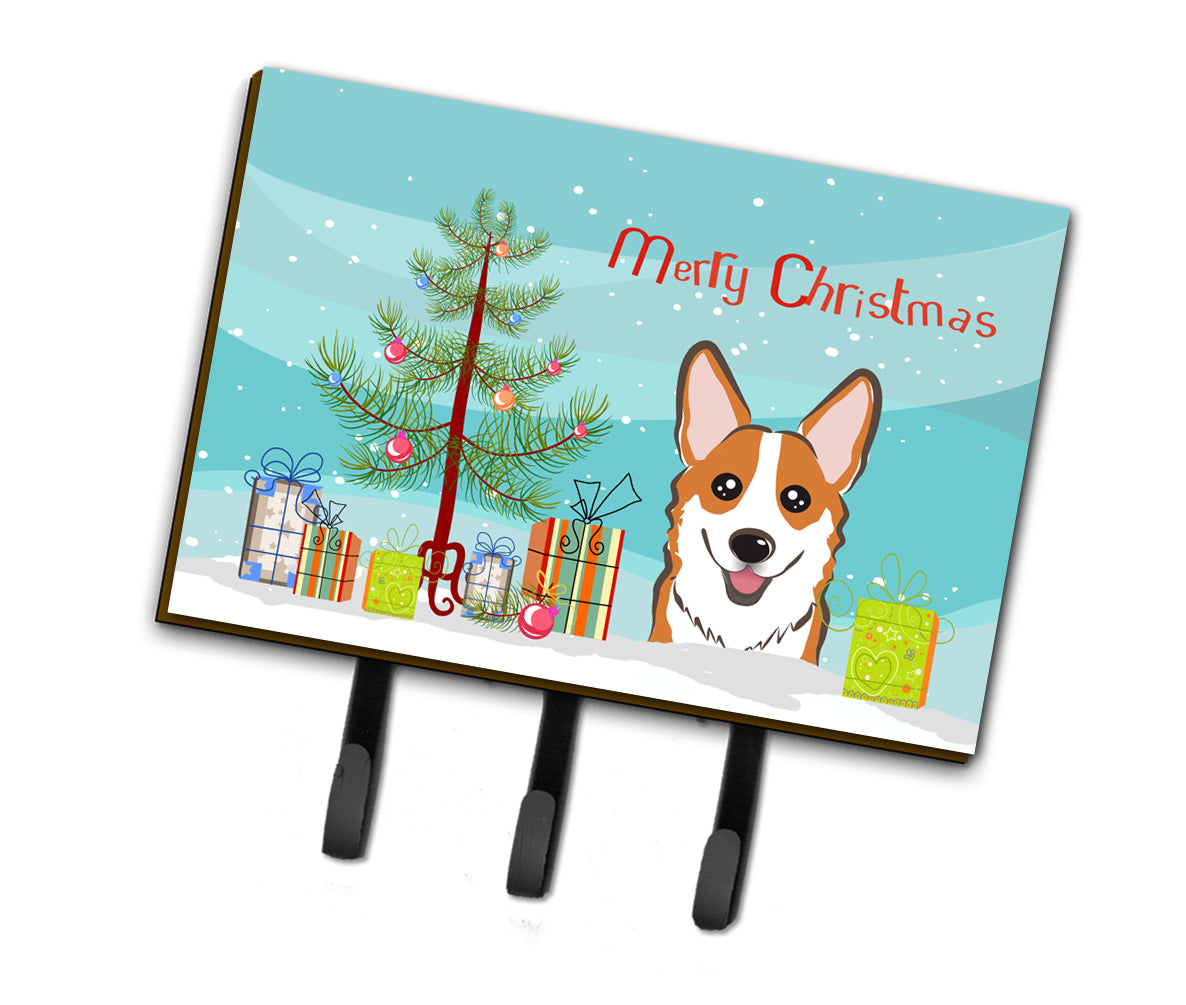 Christmas Tree and Red Corgi Leash or Key Holder BB1626TH68  the-store.com.