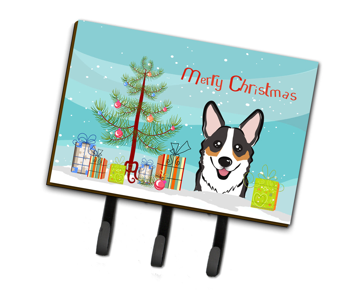 Christmas Tree and Tricolor Corgi Leash or Key Holder BB1627TH68  the-store.com.