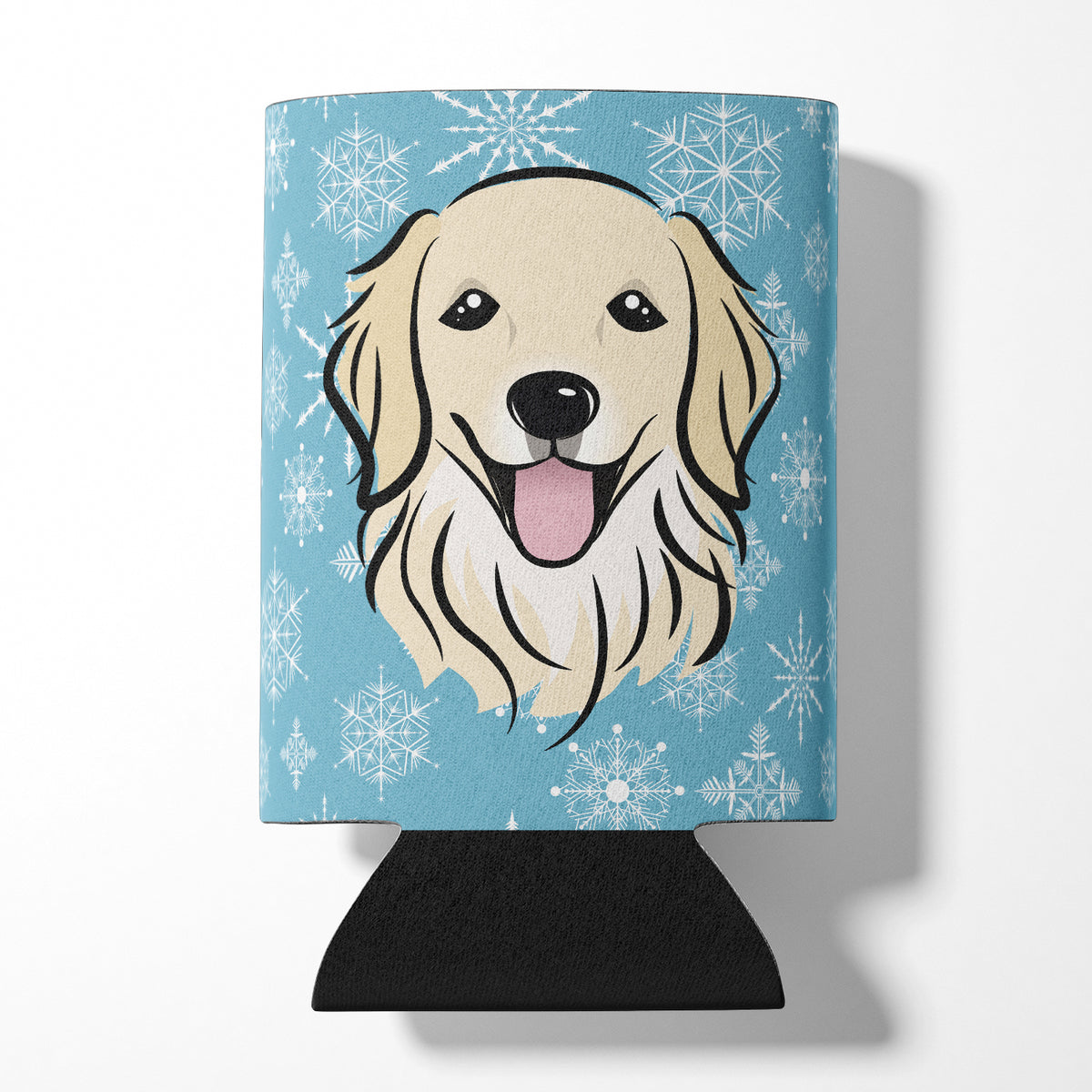 Snowflake Golden Retriever Can or Bottle Hugger BB1639CC.