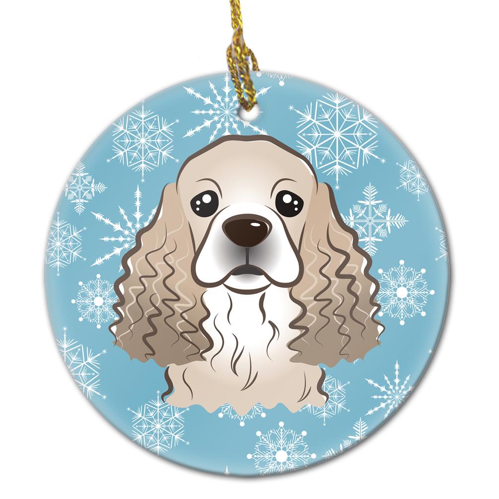 Snowflake Cocker Spaniel Ceramic Ornament BB1650CO1 by Caroline&#39;s Treasures