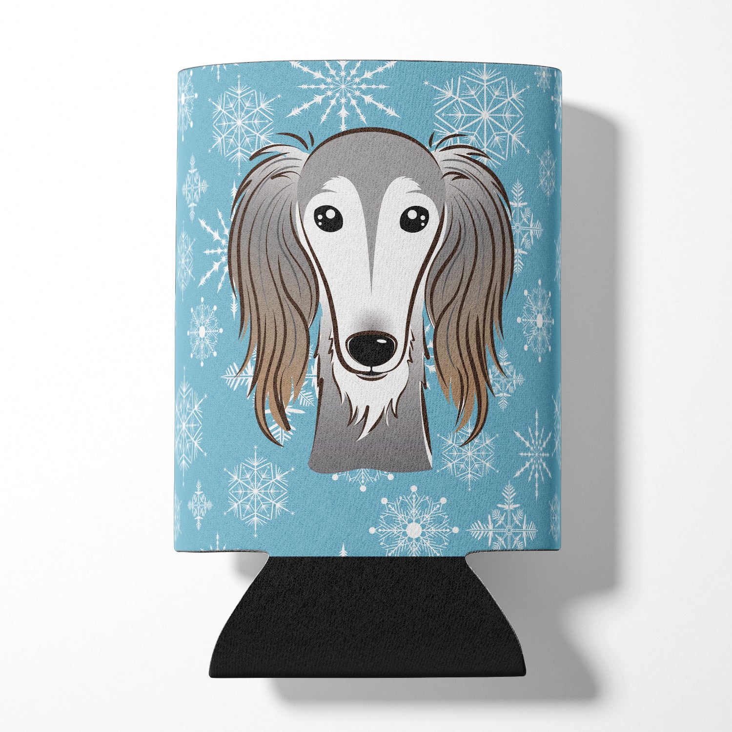 Snowflake Saluki Can or Bottle Hugger BB1663CC.