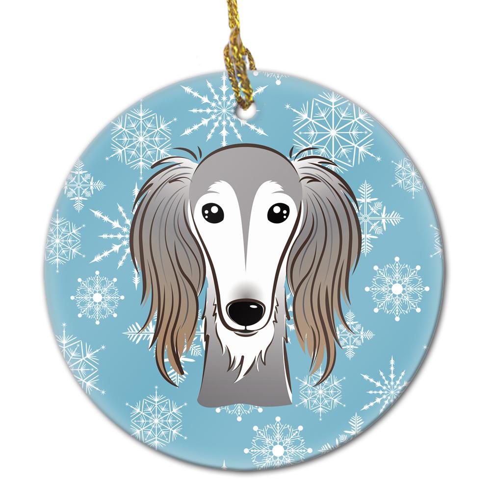 Snowflake Saluki Ceramic Ornament BB1663CO1 by Caroline's Treasures