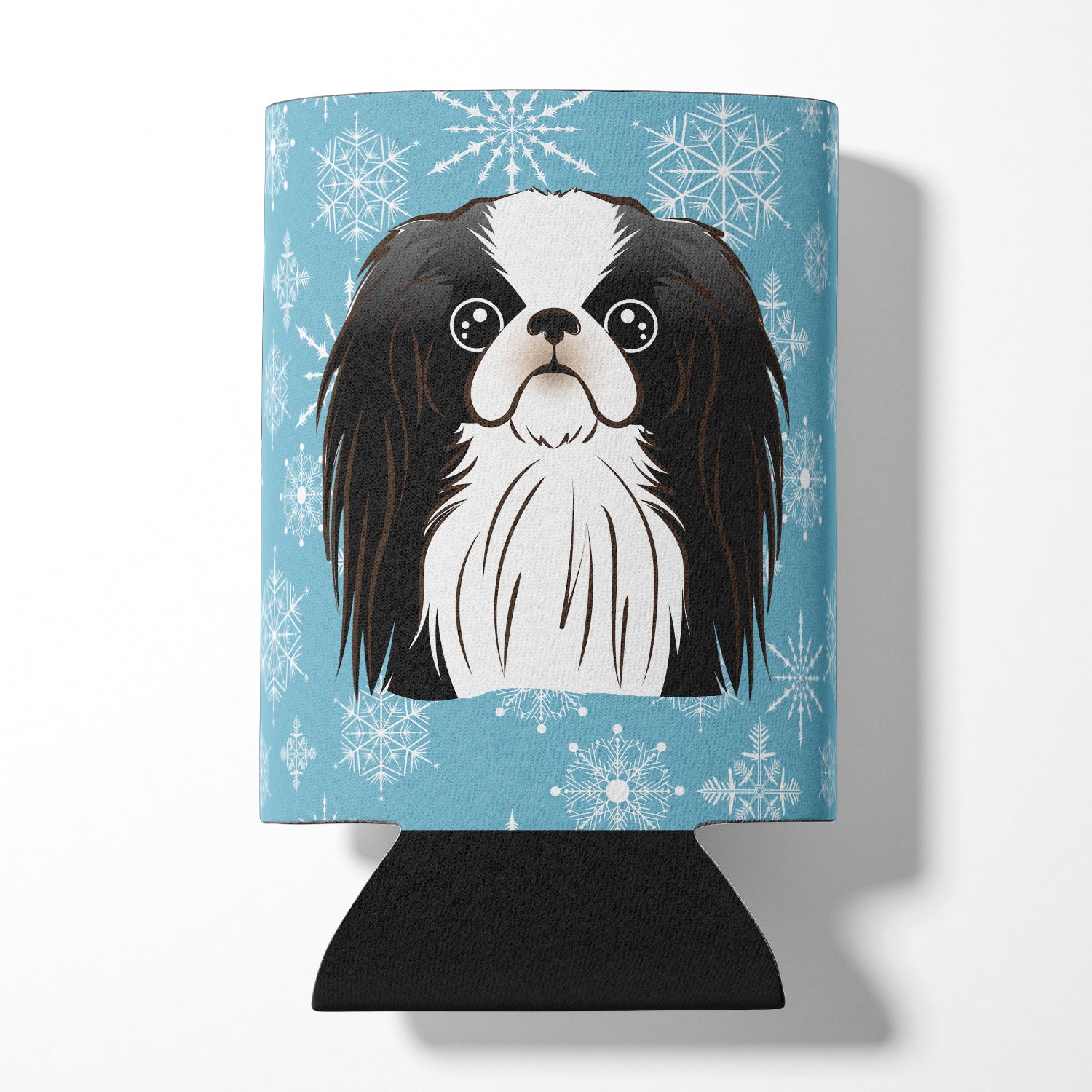 Snowflake Japanese Chin Can or Bottle Hugger BB1664CC.