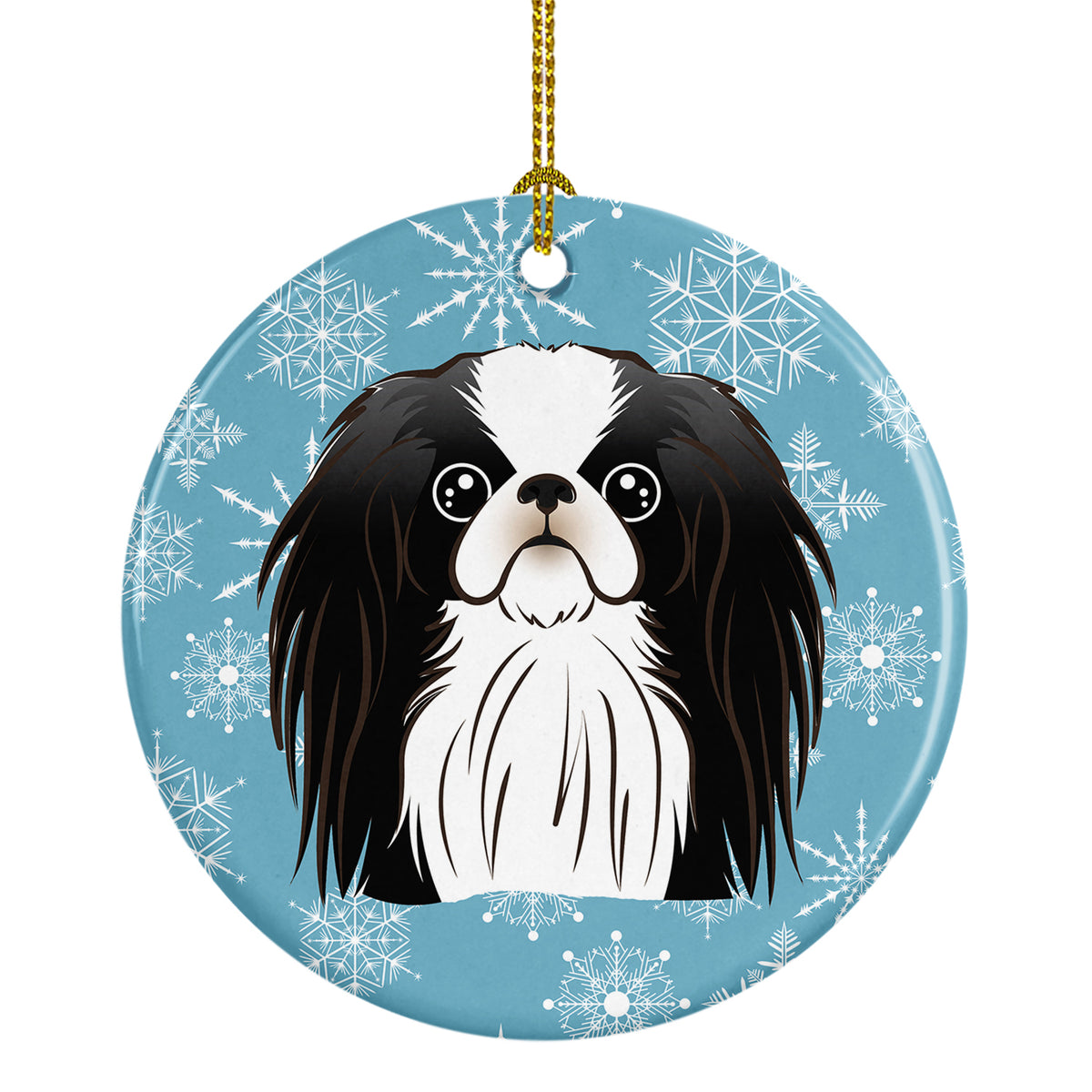 Snowflake Japanese Chin Ceramic Ornament BB1664CO1 - the-store.com