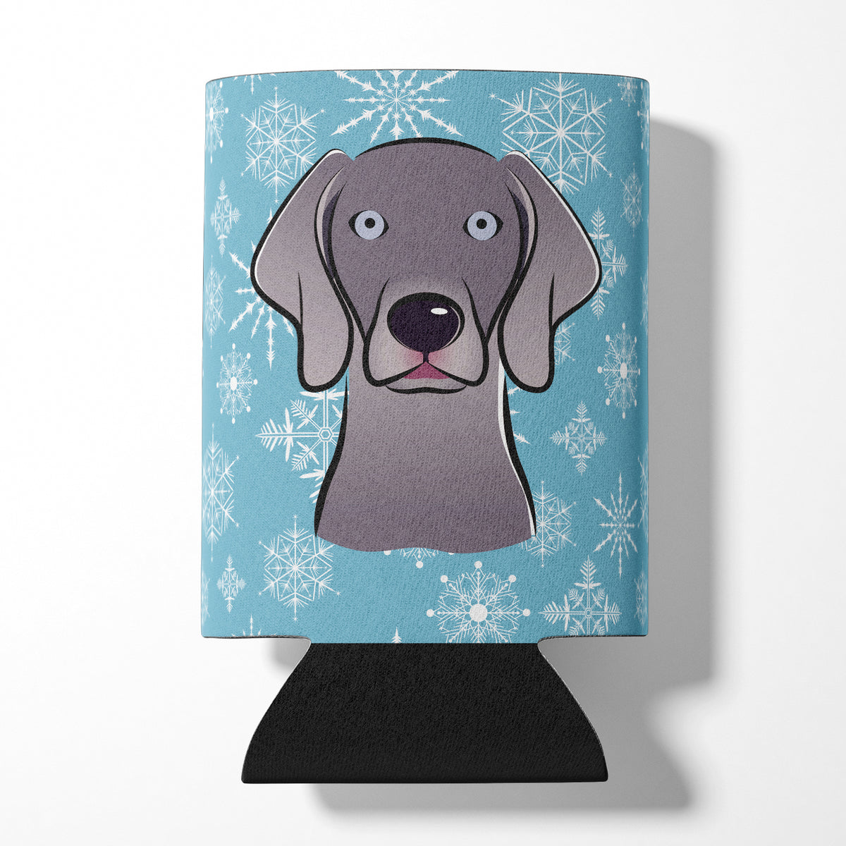 Snowflake Weimaraner Can or Bottle Hugger BB1665CC.