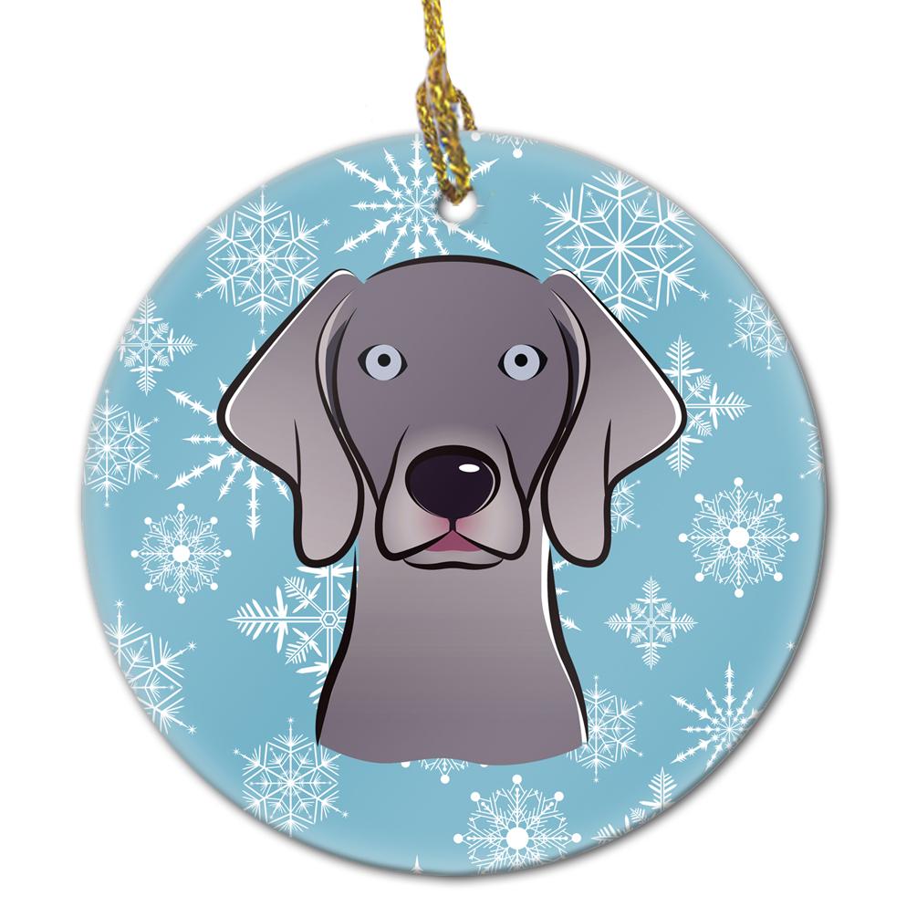 Snowflake Weimaraner Ceramic Ornament BB1665CO1 by Caroline's Treasures