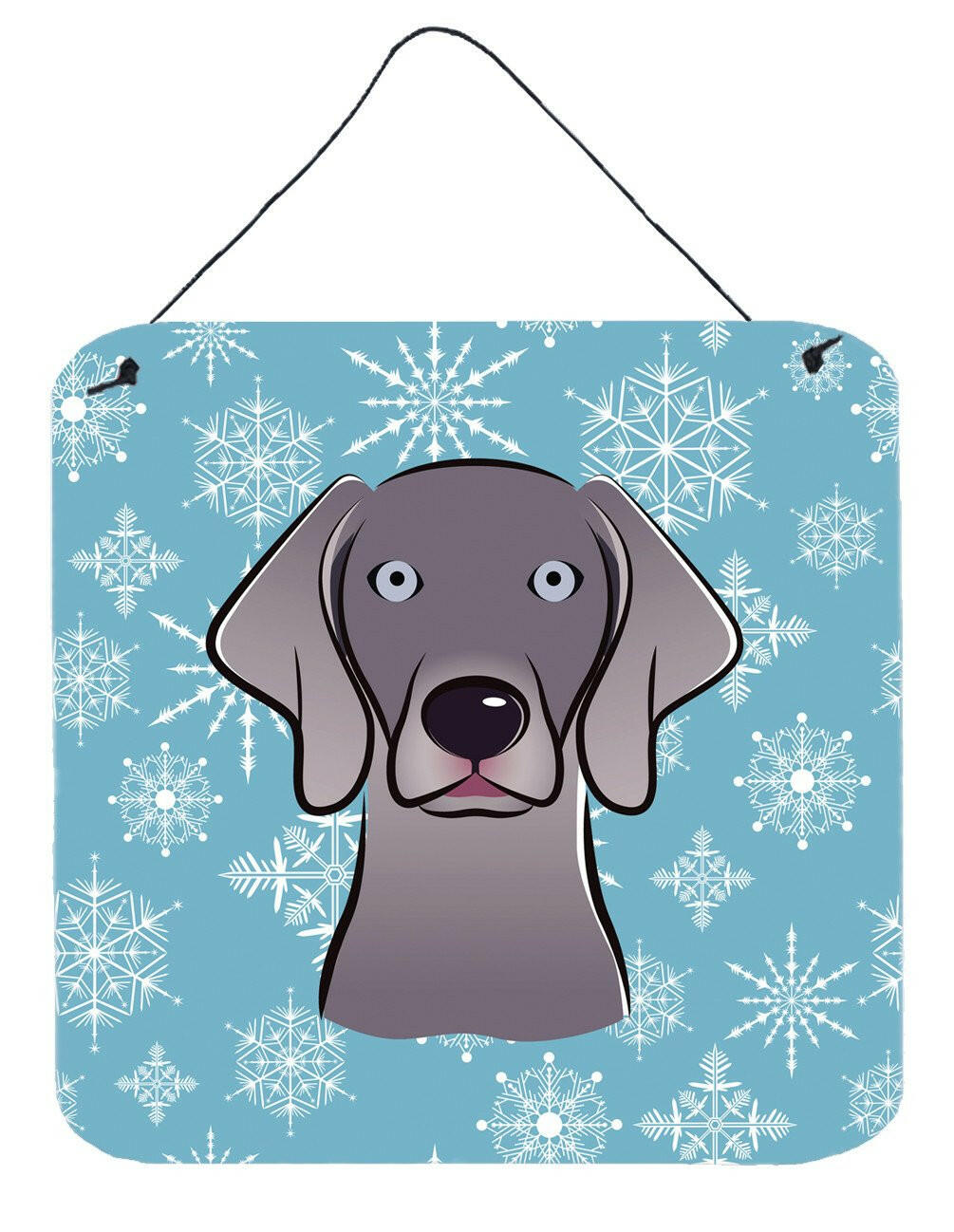 Snowflake Weimaraner Wall or Door Hanging Prints BB1665DS66 by Caroline's Treasures