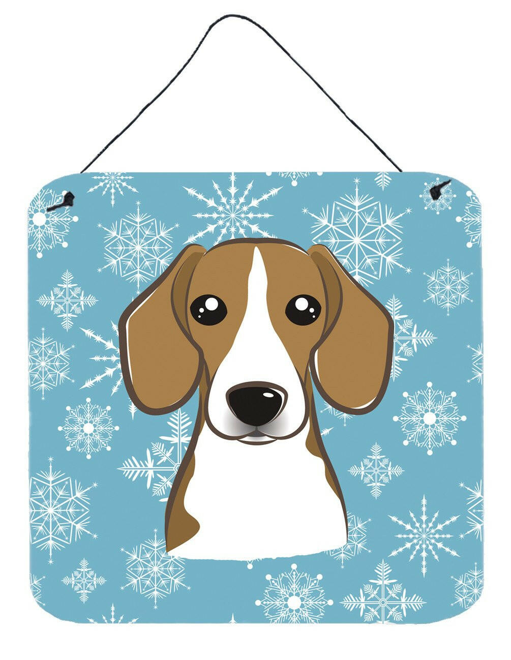 Snowflake Beagle Wall or Door Hanging Prints BB1673DS66 by Caroline&#39;s Treasures