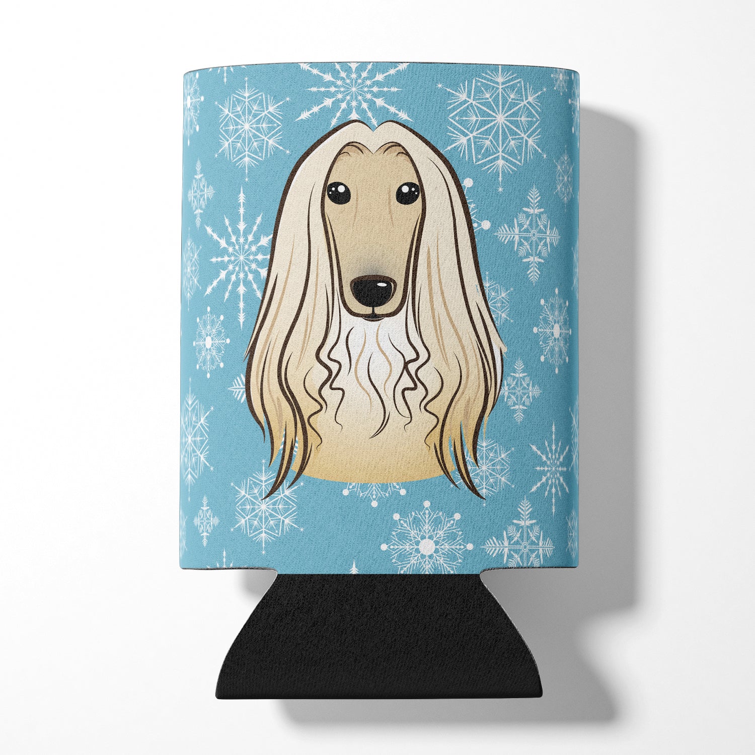 Snowflake Afghan Hound Can or Bottle Hugger BB1678CC.