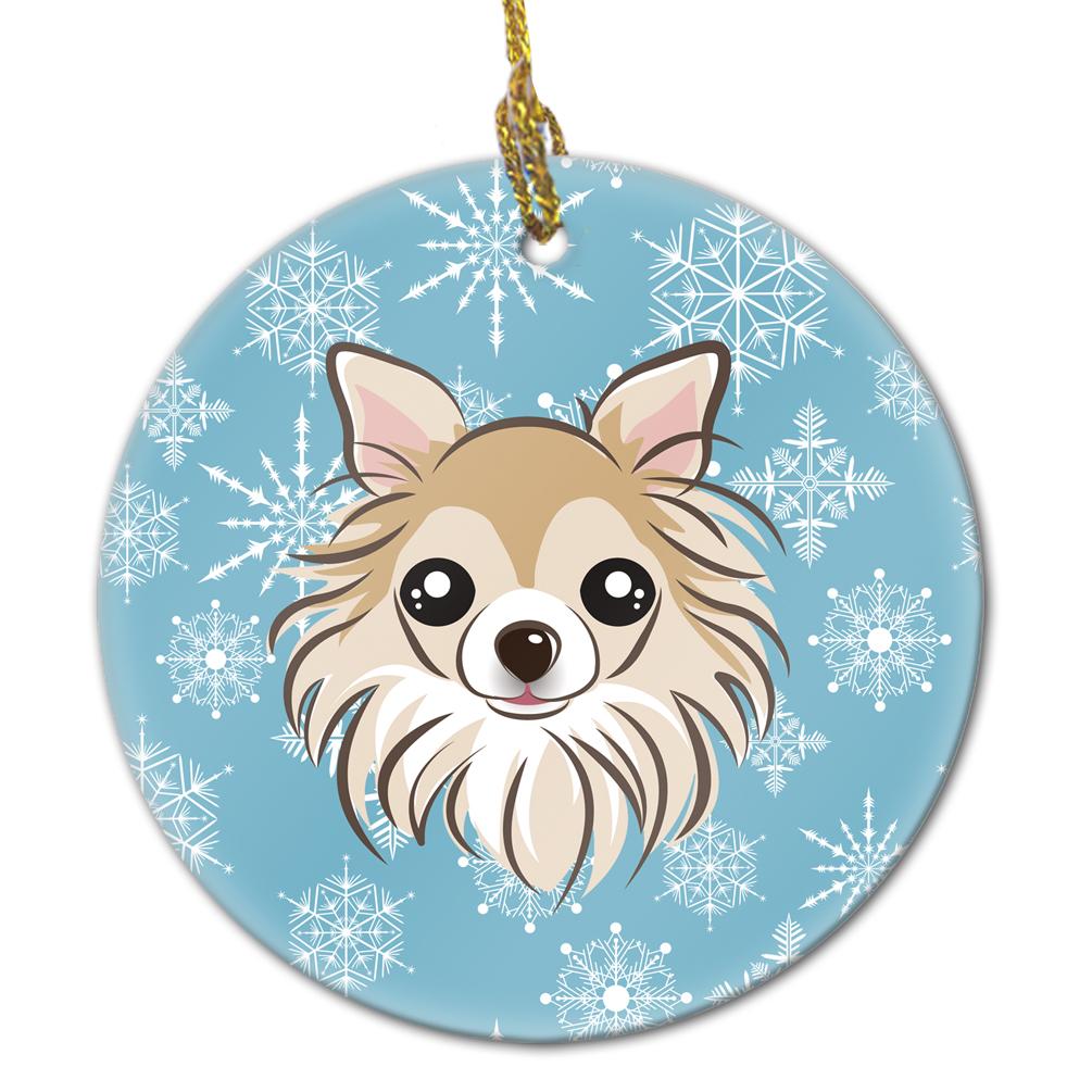 Snowflake Chihuahua Ceramic Ornament BB1685CO1 by Caroline&#39;s Treasures