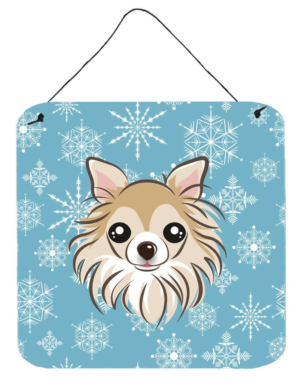 Snowflake Chihuahua Wall or Door Hanging Prints BB1685DS66 by Caroline&#39;s Treasures