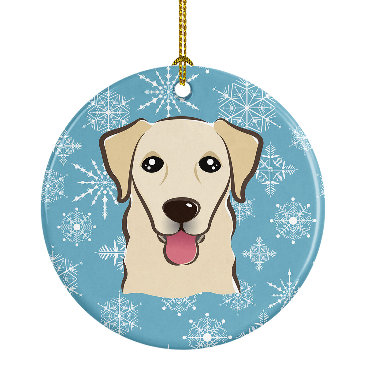 Snowflake Golden Retriever Ceramic Ornament BB1686CO1 - the-store.com