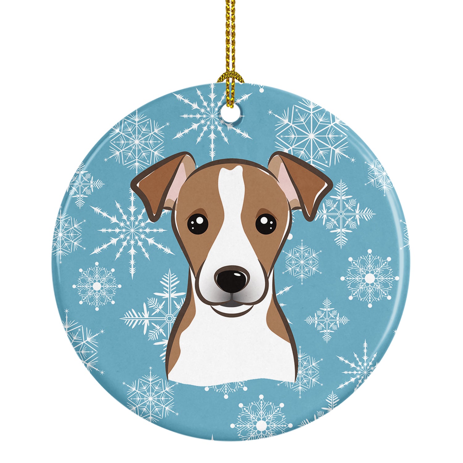 Snowflake Jack Russell Terrier Ceramic Ornament BB1694CO1 - the-store.com