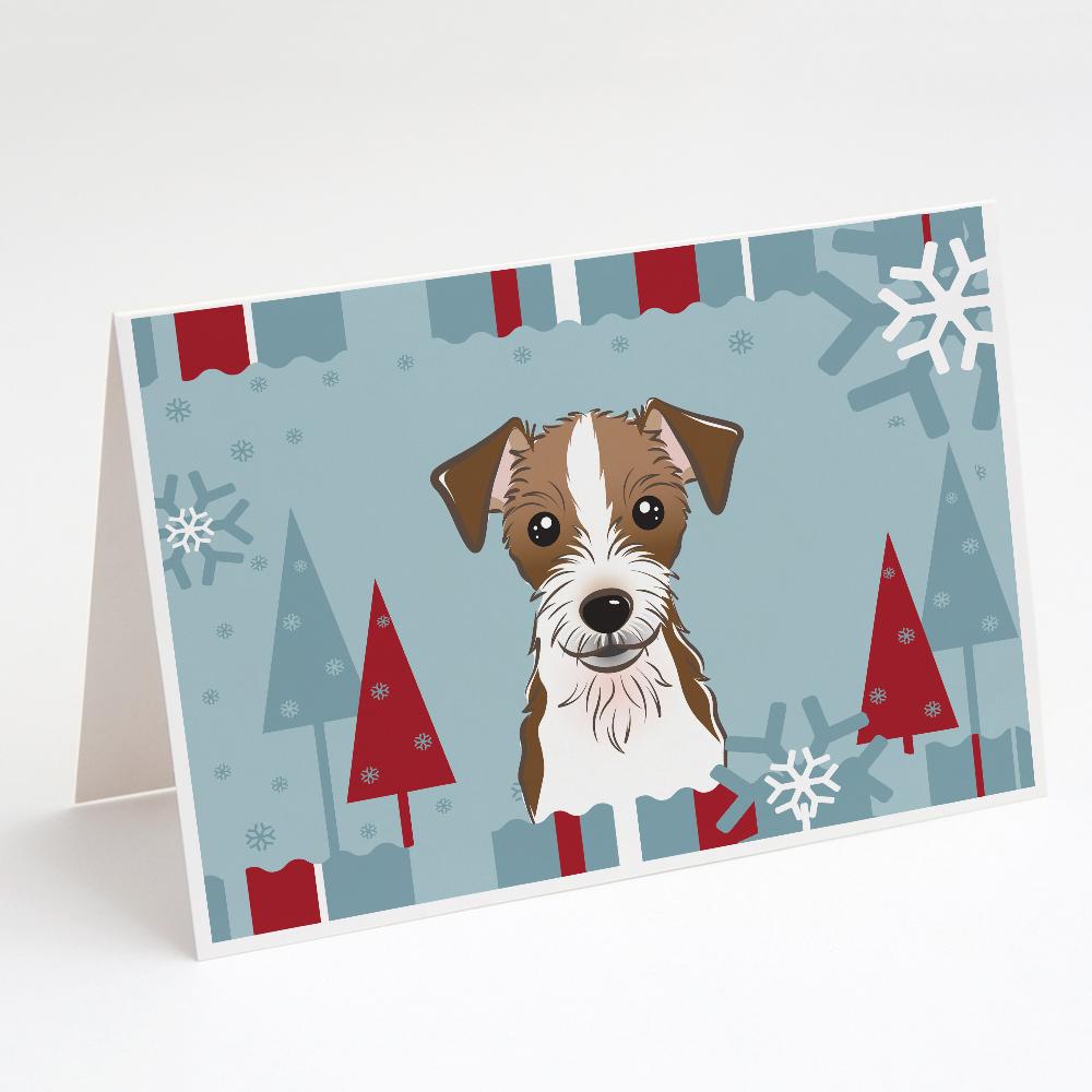 Buy this Winter Holiday Jack Russell Terrier Greeting Cards and Envelopes Pack of 8