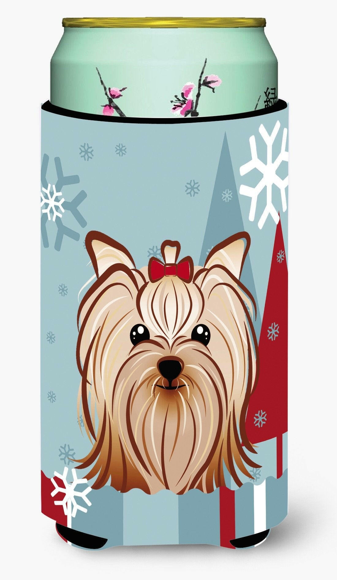 Winter Holiday Yorkie Yorkshire Terrier Tall Boy Beverage Insulator Hugger BB1700TBC by Caroline's Treasures