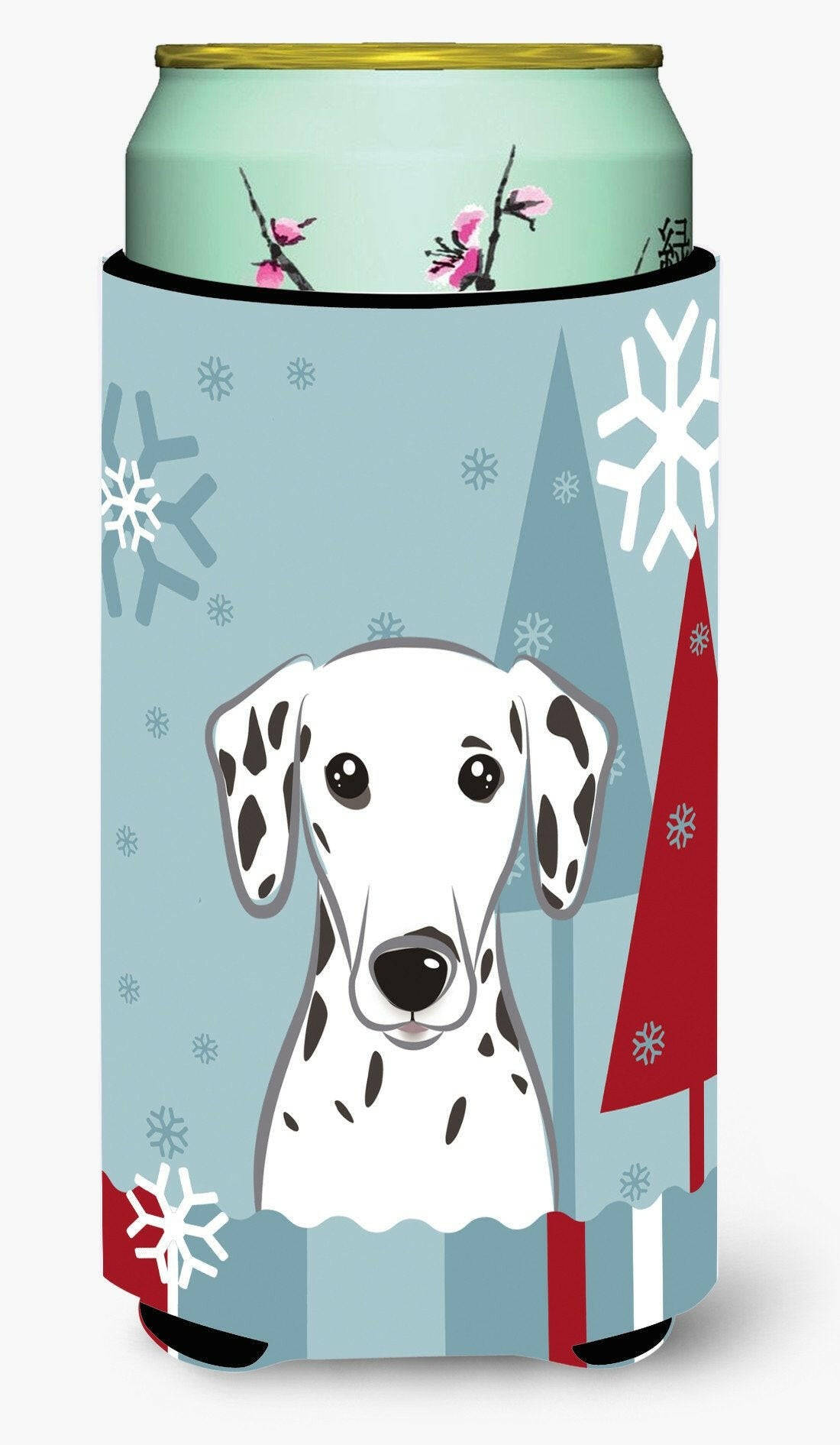 Winter Holiday Dalmatian Tall Boy Beverage Insulator Hugger BB1706TBC by Caroline&#39;s Treasures