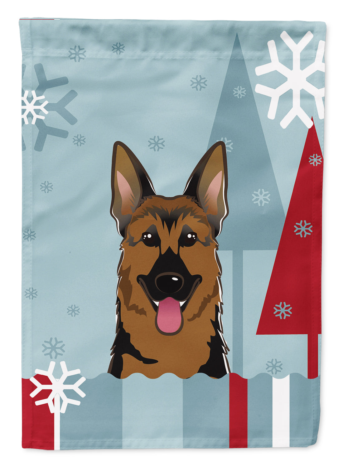 Winter Holiday German Shepherd Flag Garden Size BB1707GF.