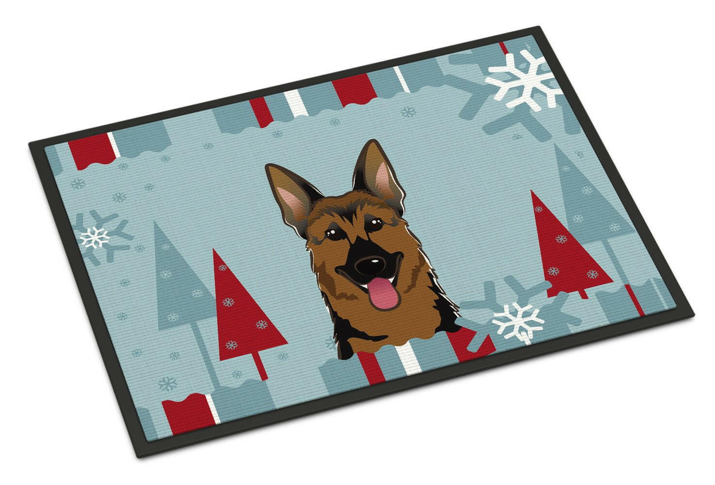 Winter Holiday German Shepherd Indoor or Outdoor Mat 24x36 BB1707JMAT - the-store.com