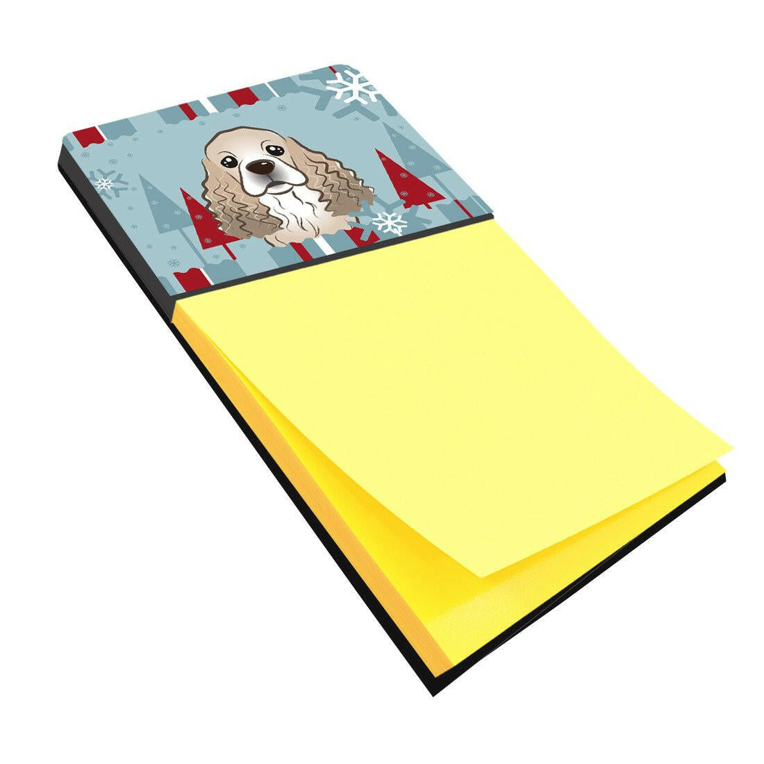 Winter Holiday Cocker Spaniel Sticky Note Holder BB1712SN by Caroline's Treasures