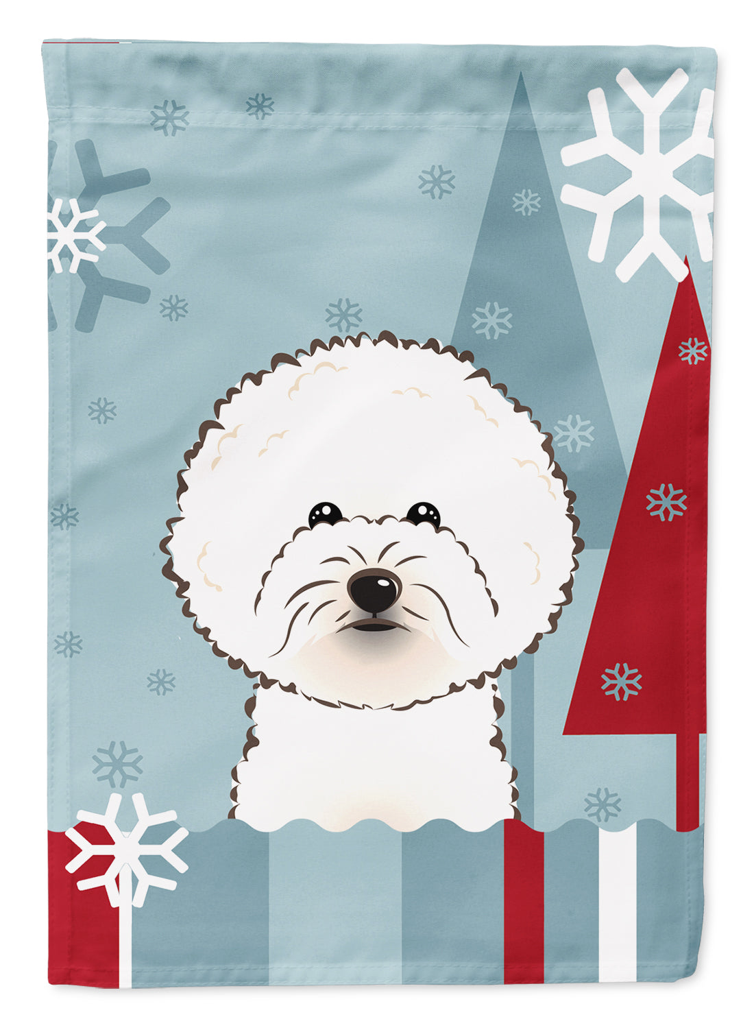 Winter Holiday Bichon Frise Flag Garden Size BB1713GF.