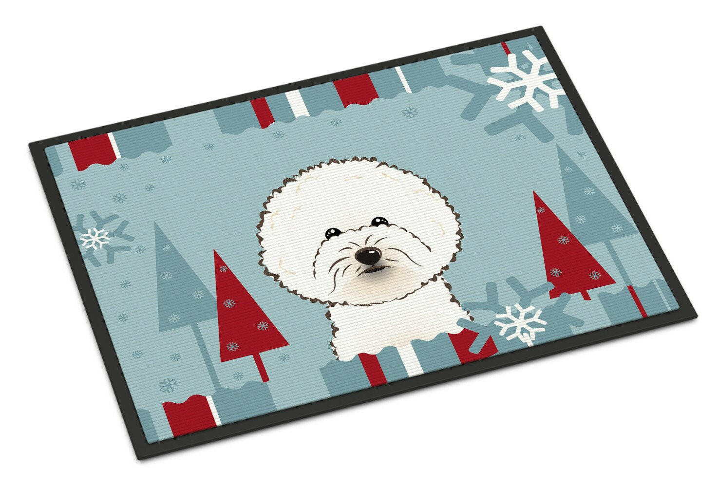 Winter Holiday Bichon Frise Indoor or Outdoor Mat 24x36 BB1713JMAT - the-store.com