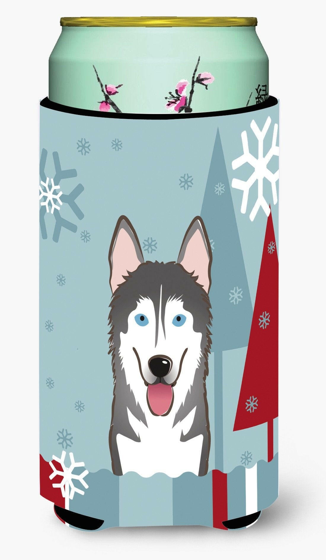 Winter Holiday Alaskan Malamute Tall Boy Beverage Insulator Hugger BB1714TBC by Caroline's Treasures