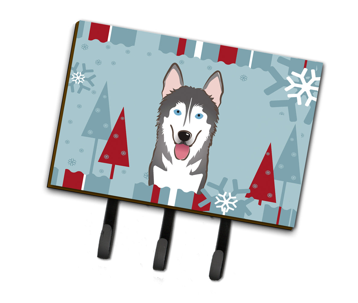 Winter Holiday Alaskan Malamute Leash or Key Holder BB1714TH68  the-store.com.