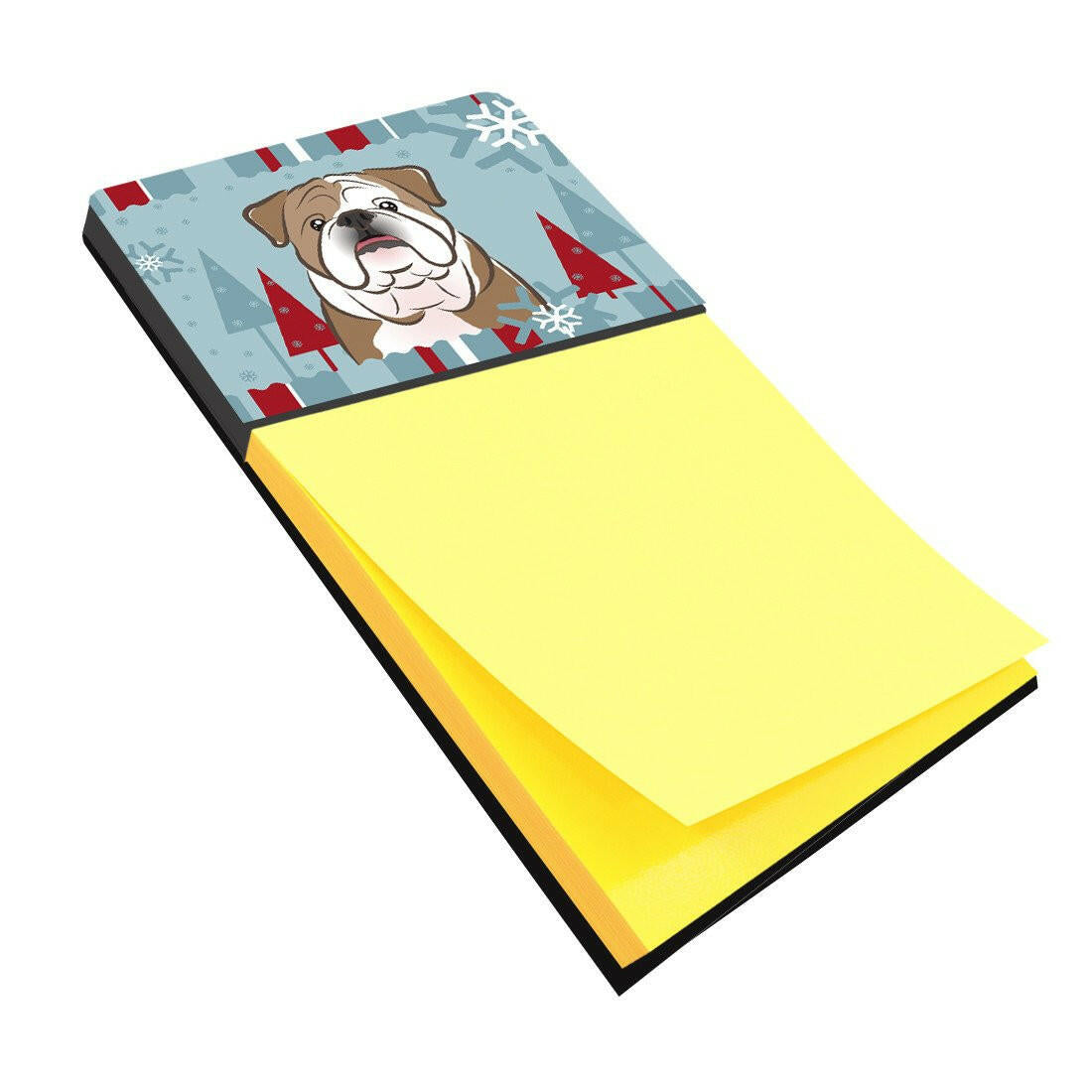 Winter Holiday English Bulldog  Sticky Note Holder BB1715SN by Caroline's Treasures