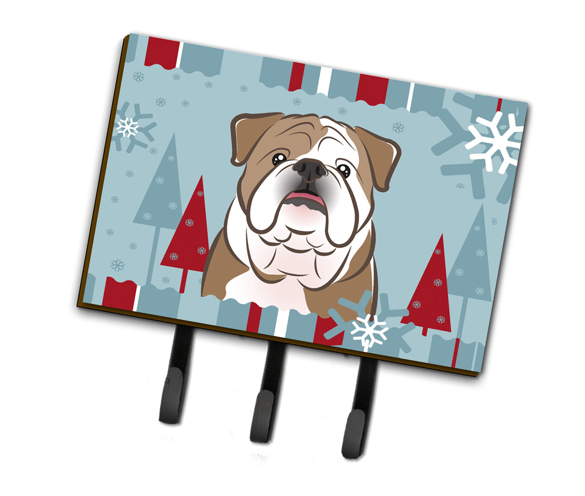 Winter Holiday English Bulldog  Leash or Key Holder BB1715TH68  the-store.com.