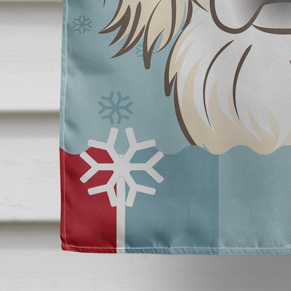 Winter Holiday Pekingese Flag Canvas House Size BB1717CHF  the-store.com.