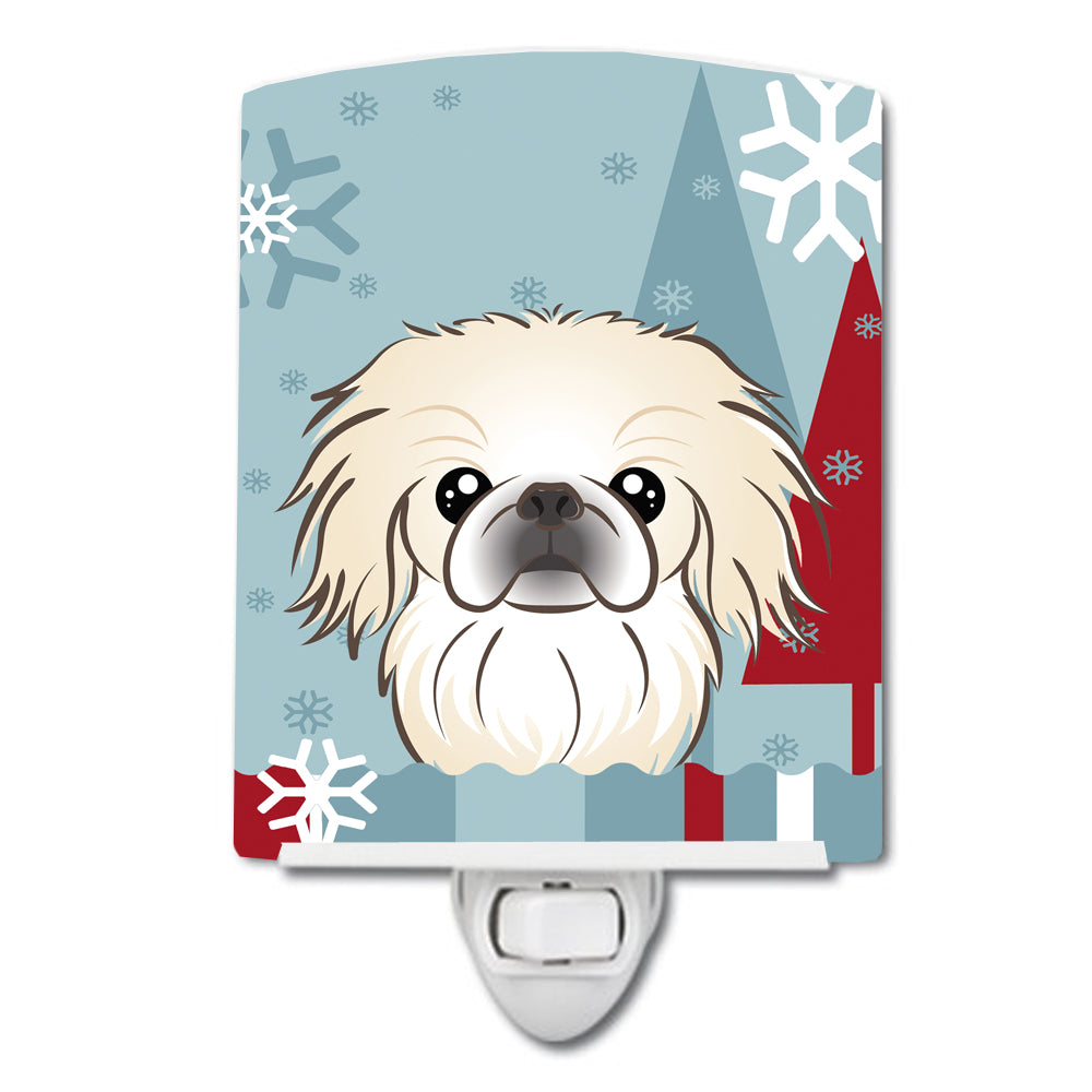 Winter Holiday Pekingese Ceramic Night Light BB1717CNL - the-store.com